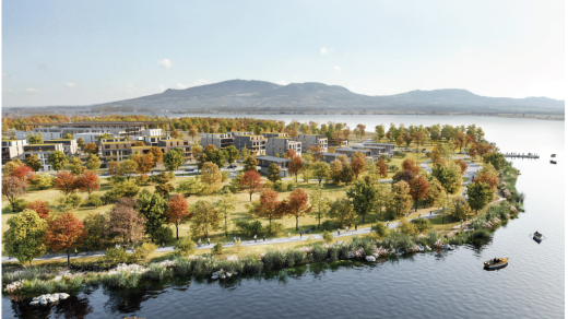 Vizualizace lázeňského komplexu, který chce postavit čínská firma RiseSun v Pasohlávkách