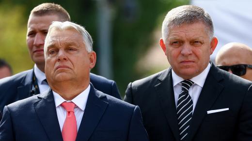 Maďarský premiér Viktor Orbán a slovenský premiér Robert Fico