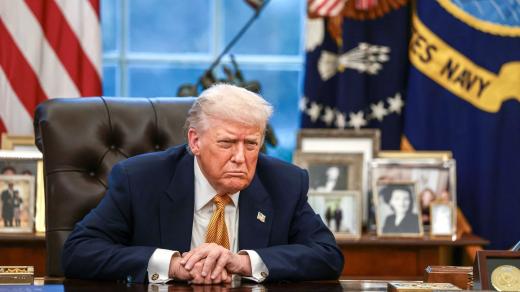 Americký prezident Donald Trump během rozhovoru s Reuters