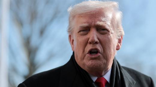 Americký prezident Donald Trump při odletu z Bílého domu ve Washingtonu, D.C., do Iowy, 27. ledna 2026