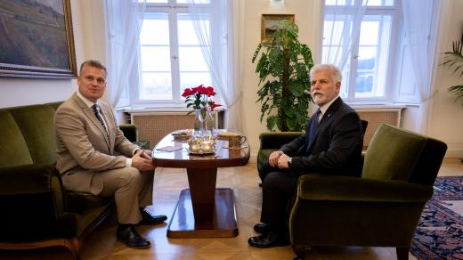 Filip Turek jedná s Petrem Pavlem na Hradě