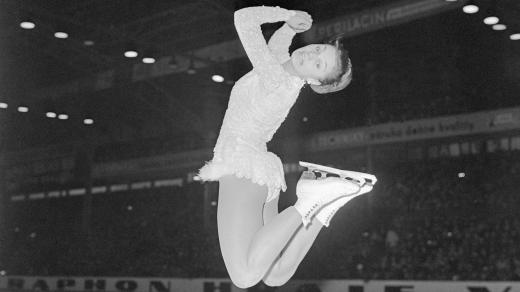 Hana Mašková na exhibici v roce 1968