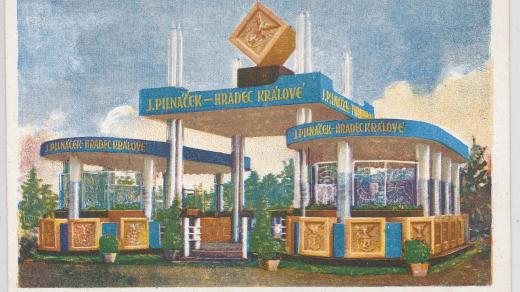 Propagační pohlednice firmy Pilnáček, 20. - 30. léta 20. století