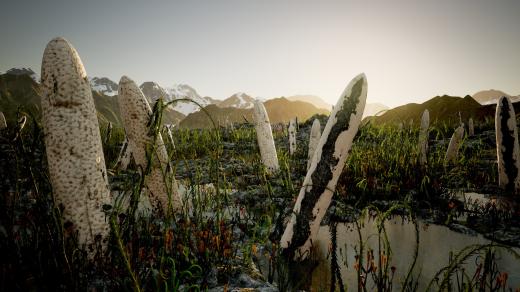 Vypadal takhle svět s houbami Prototaxites?