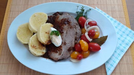 Vepřová krkovice s bylinkami