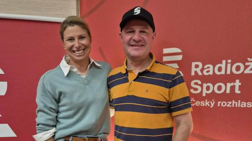 Andrea Sestini Hlaváčková a Tomáš Enge v pořadu Na síti