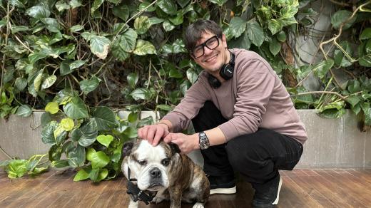 David Kraus a jeho čtyřnohý parťák