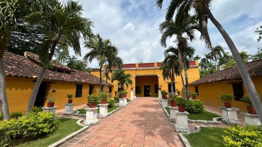 Hacienda Quinta de San Pedro Alejandrino. Tady naposledy vydechl Simon Bolívar