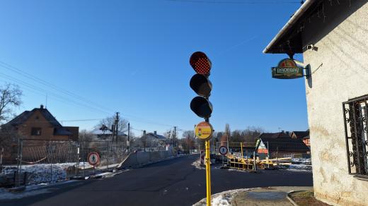 Otevřený most u Babek ve Staré Vsi nad Ondřejnicí