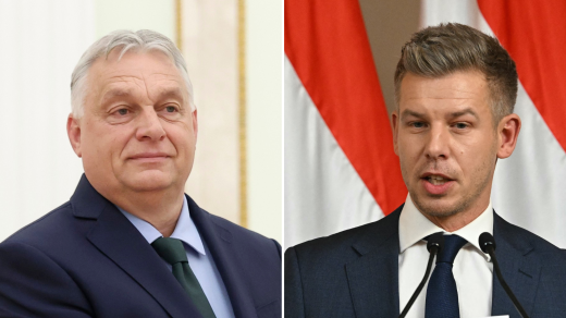 Viktor Orbán a Péter Magyar