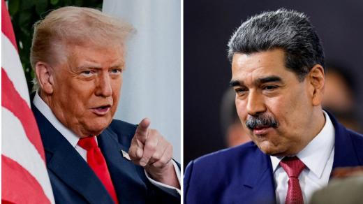 Americký prezident Donald Trump a venezuelský prezident Nicolás Maduro