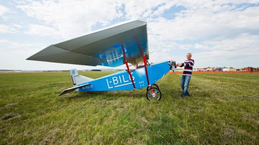 Kuňkadlo z leteckého muzea v Mladé Boleslavi