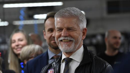 Prezident Petr Pavel na tiskové konferenci v Prostějově při návštěvě Olomouckého kraje