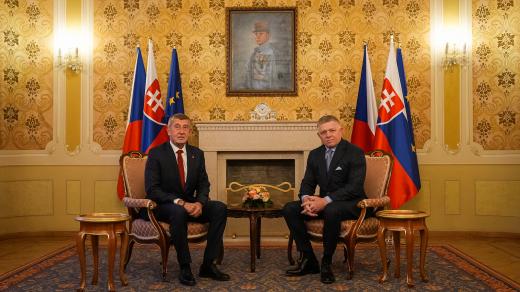 Andrej Babiš a Robert Fico 8. ledna 2026 v Bratislavě