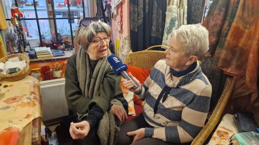 Výtvarnice Jaroslava Dominová a autorka pořadu Dámská jízda Mirka Nezvalová