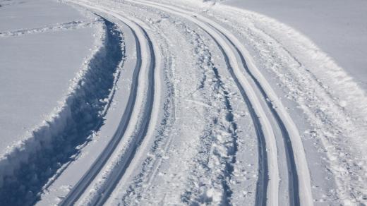 běžkařská stopa (ilustrační foto)