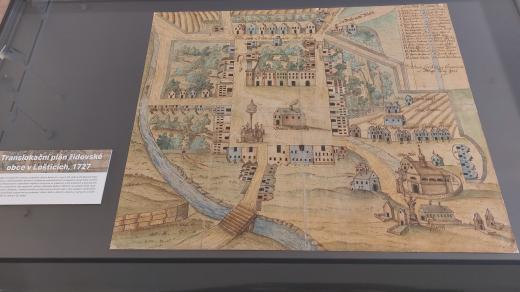 Translokační plán židovské obce v Lošticích, 1727. Od roku 2025 je zapsán do seznamu světového dědictví UNESCO