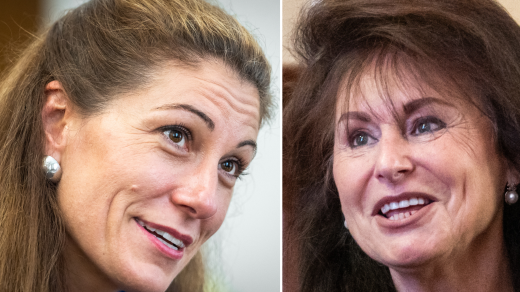 Eva Decroix (ODS) a Renata Vesecká (za Motoristy)