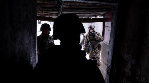 Ukrajinští vojáci u frontové linie nedaleko města Kosťantynivka v Doněcké oblasti (fotografie ze 30. prosince 2026)