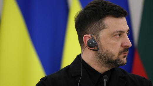 Ukrajinský prezident Volodymyr Zelenskyj na návštěvě litevského prezidenta ve Vilniusu