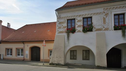 Památkově chráněný dům čp. 205 na Vinařického náměstí v Týně nad Vltavou