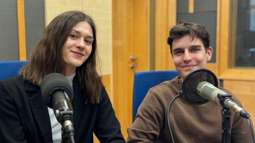 Andrea Ladnerová a Tomáš Skála, studenti Univerzity Tomáše Bati ve Zlíně, autoři projektu Neboj se peněz.