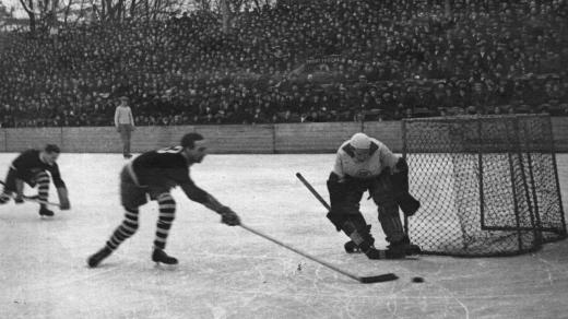 Ilustrační foto (hokejový světový šampionát v Praze, 1933)