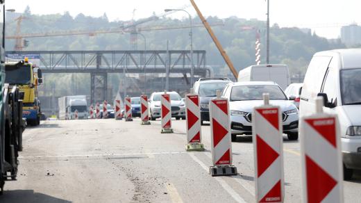 Stavba velkého městského okruhu u Tomkova náměstí