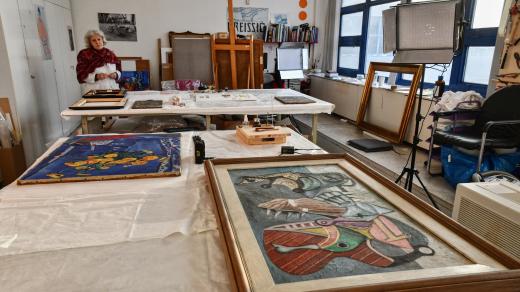 Zázemí Veletržního paláce v Praze, restaurátorské dílny