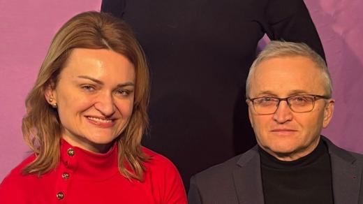 Primářka Onkologické kliniky FN Olomouc Hana Študentová se svým otcem Vladimírem Študentem