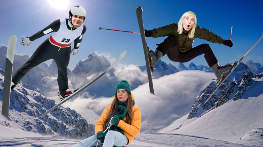 Buchty, Adam Javůrek a skoky na lyžích