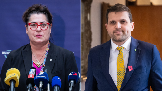 Berenika Peštová (ANO) a Petr Hladík (KDU-ČSL)