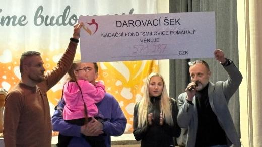 Nadačnímu fondu Smilovice pomáhají se podařilo vybrat přes půl milionu korun pro malou Klárku