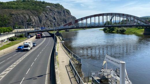 Benešův most a Mariánská skála v Ústí nad Labem
