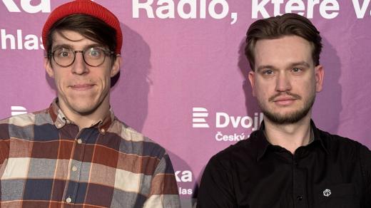 David Homoláč a moderátor Jan Lukačevič