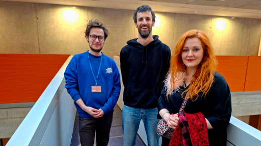 V ArtCafé Hany Malaníkové představili letošní dramaturgii Malé inventury Karolina Plicková, Viktor Černický a Jakub Šulík