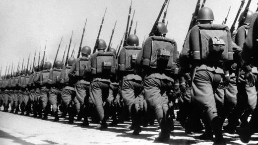 Polší vojáci v roce 1938 na pochodu