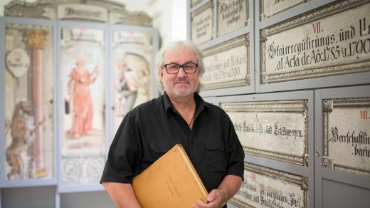 Vedoucí Státního oblastního archivu v Třeboni Václav Rameš