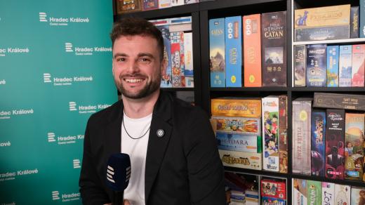 Daniel Zhouf v rozhlasové kavárně