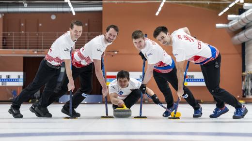 Curleři (zleva) Radek Boháč, Lukáš Klípa, Lukáš Klíma, Marek Černovský a Martin Jurík