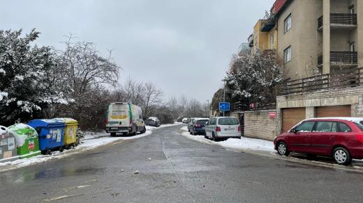 Ulice Na Krocínce jsou velmi úzké
