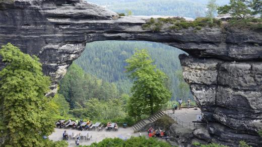 Pravčická brána, národní přírodní památka, Národní park České Švýcarsko (ilustrační foto)