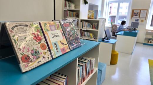 V dětském oddělení Městské knihovny v Hořicích