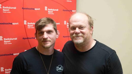 David Dvořák a David Novotný ve studiu