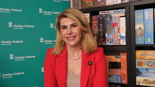 Zuzana Poláková v rozhlasové kavárně