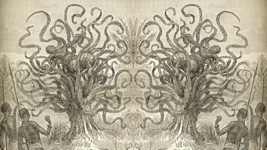 Lidožravý strom Ya-Te-Veo v představě umělce