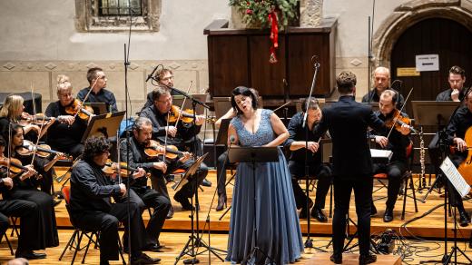 Sólistka Veronika Rovná v Betlémské kapli (11. prosince 2025)