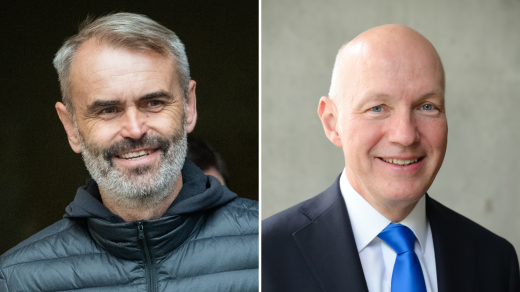 Senátoři Robert Šlachta (Přísaha) a Pavel Fischer (nez.)