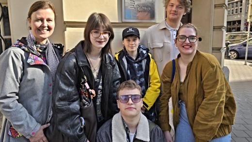 Studenti z příborského gymnázia