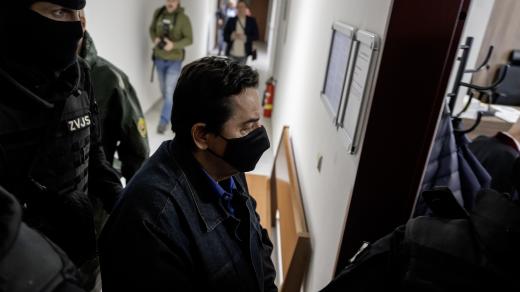 Obžalovaný podnikatel Marian Kočner u soudu